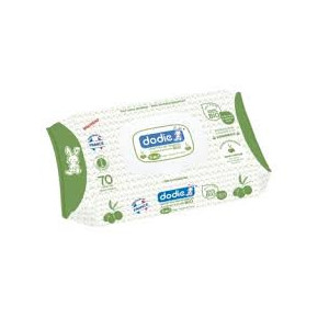 Lingettes Nettoyantes à l'Huile d'Olive Bio - 70 lingettes