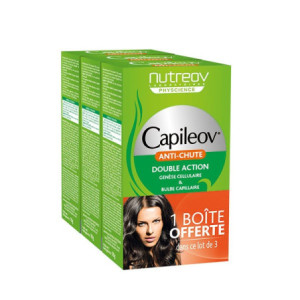  Capileov Anti-Chute Double Action Lot - 3 x 30 gélules