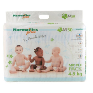 Couches Bébé Taille M 4-9kgs -50 couches