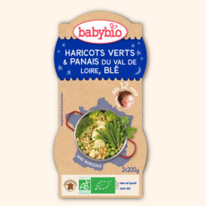 Bol Bonne Nuit - Haricots Verts & Panais du Val de Loire, Blé, 2x200g