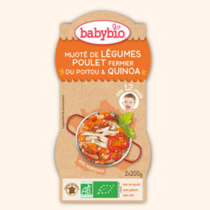Bol Menu du Jour - Mijoté de Légumes Poulet fermier du Poitou & Quinoa, 2x200g