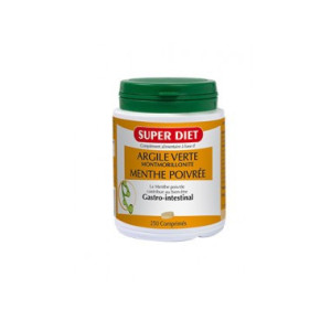 Argile verte Montmorillonite - Menthe Poivrée - 250 comprimés