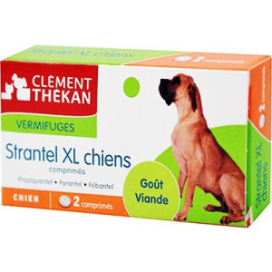 CLEMENT THEKAN Strantel Vermifuge Chiens XL - 2 comprimés