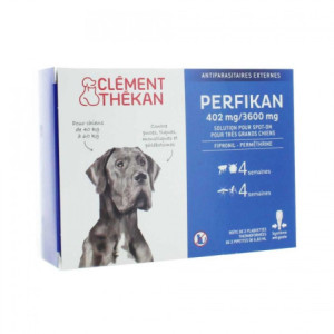 Clément Thékan Perfikan 402mg/3600mg Très Grands Chiens - 4 x 6,60ml