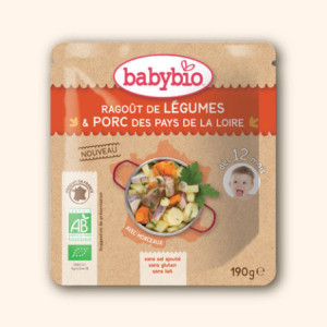 Sachet Menu du Jour - Ragoût de Légumes & Porc des Pays de la Loire