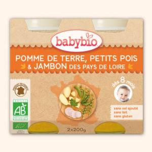 Petit pot Menu - Pomme de Terre, Petits Pois & Jambon des Pays de Loire