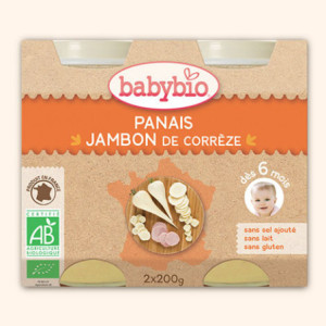 Petit pot Menu - Panais & Jambon des Pays de Loire, 2x200g