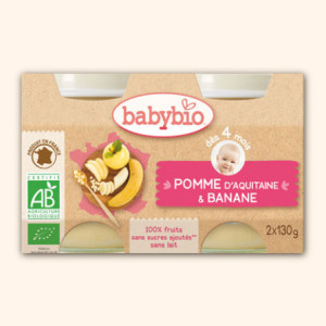 Petit Pot Fruits - Pomme d'Aquitaine & Banane, 2x130g