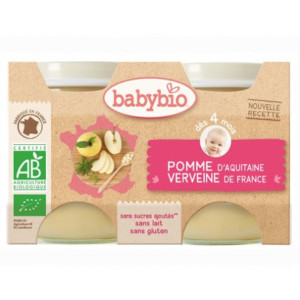 Petit Pot Fruits - Pomme d'Aquitaine & Verveine de France, 2x130g