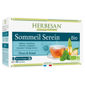 Infusion mélisse – sommeil serein Bio, 20 sachets