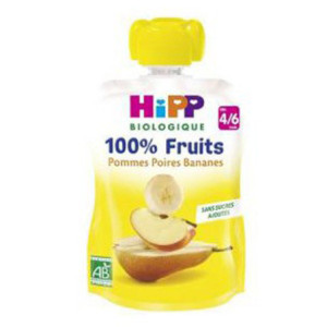 Gourde Pommes Poires Bananes - 90g