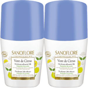 Déodorant Efficacité 24h Vent de Citrus Roll-On - 2x50ml