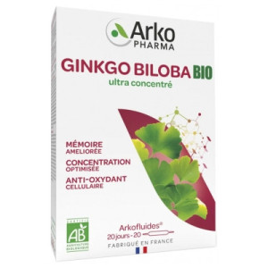 ARKOFLUIDES® Mémoire – Concentration BIO - 20 ampoules