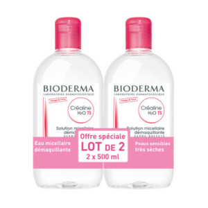 Créaline H2O TS Solution Micellaire Démaquillante - 2x500ml