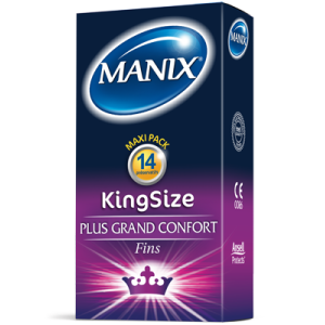 Manix King size, boîte de 14 préservatifs