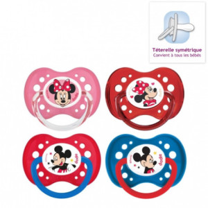 Duo Sucette +18 Mois Minnie Silicone - 2 sucettes