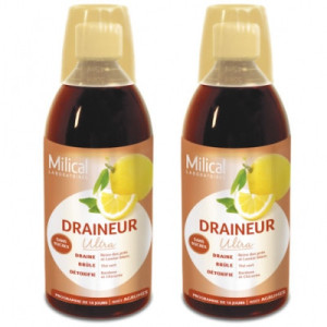 Milical Draineur Ultra Agrumes 2x500ml