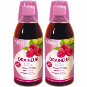 MILICAL DRAINEUR ULTRA Framboise - 2X500ml