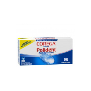 Nettoyant Polident Anti-Bactérien - 96 comprimés