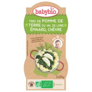 Bol Légumes - Trio de Pomme de terre du Val de Loire épinard chèvre, 2x200g