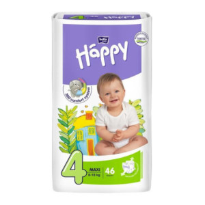 Happy Couches N°4 Bébé 8-18 kg 46 couches