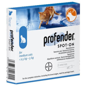 PROFENDER Spot-On Chats Moyens - 2 pipettes 