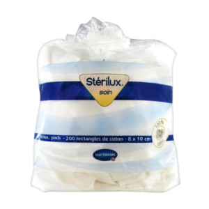 Stérilux Coton 8 x 10 cm - 200 Rectangles 