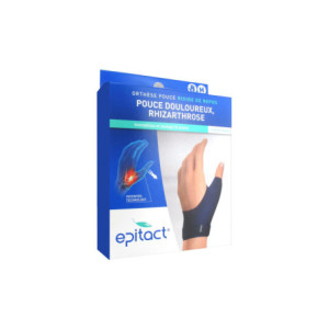 Epitact Orthèse Pouce Rigide de Repos Pouce Douloureux Rhizarthrose Main Droite - Taille : M