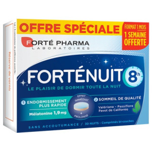 Forté Nuit 8h - 30 Comprimés