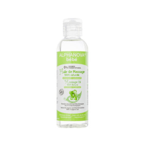 Alphanova Bébé Huile de Massage Bio 100% Naturelle - 100 ml
