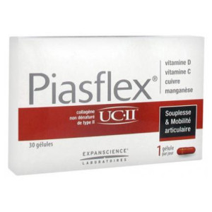 Piasflex Collagène Non Dénaturé de Type II - 30 Gélules