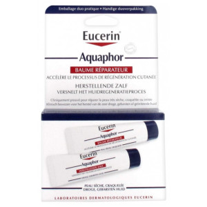 Eucerin Aquaphor Baume Réparateur Cutané - Lot de 2 x 10 ml