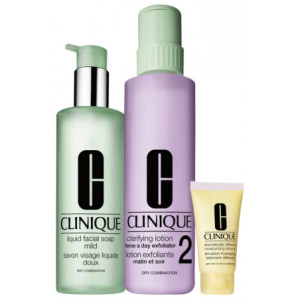 Clinique Kit Belle Peau Sèche à Mixte - Coffret de 3 produits 