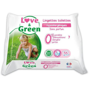 Lingettes Écologiques Toilettes - 56 lingettes