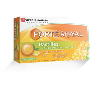 Forté Pharma Pastilles Gorge Goût Citron - 24 Pastilles à Sucer
