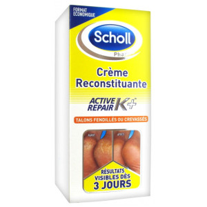 Scholl Crème Reconstituante pour Talons Fendillés ou Crevassés Active Repair K+ - 120 ml