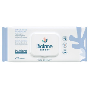 BIOLANE EXPERT Lingettes Douceur - 72 lingettes