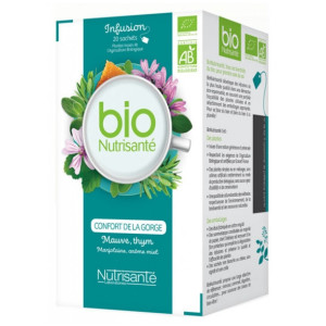 Nutrisanté Infusion Bio Confort de la Gorge - 20 Sachets