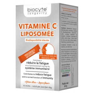 Biocyte Longevity Vitamine C Liposomée - 10 Sticks
