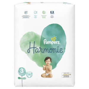 Pampers Harmonie Couche taille 3 : 6 -10kg - 74 Couches 