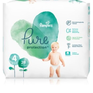 Pampers Harmonie Couches Bébé Taille 4 : 9-14 kg - 28 couches 