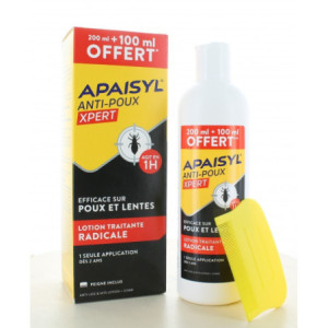 Apaisyl Anti-poux Xpert 200ml + 100ml Offert 