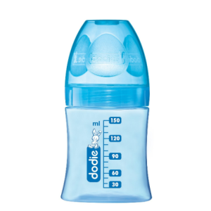 Dodie Biberon Initation+ Bleu Tétine 1 Trou - 150 ml