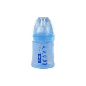 Dodie Biberon Initiation Décoré Bleu Clair Tétine Silicone - 150ml 