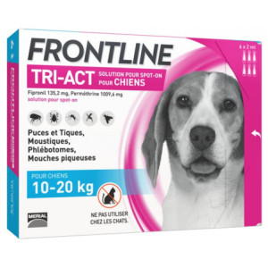 TRI-ACT Chiens 10-20 kg -  6 Pipettes