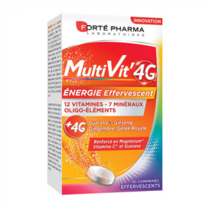 Forté Pharma Multivit' 4G Energie - 30 comprimés effervescents