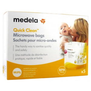 Medela Quick Clean Sachets pour Micro-Ondes - 5 sachets 