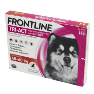 Frontline TRI-ACT spot on chiens 40-60 kg - 3 pipettes