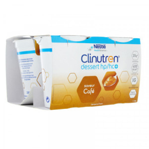 Clinutren HP/HC+ Dessert saveur café - 4x200g