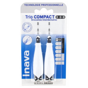 Inava Trio Compact Brossettes Interdentaires - Taille : ISO0 0,6 mm - 6 unités